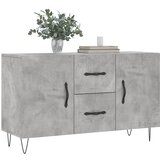  Komoda siva boja betona 100x36x60 cm od konstruiranog drva | shoptok.hr