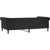  Dnevni krevet crni 100 x 200 cm od umjetne kože | shoptok.hr