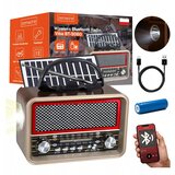 Zenwire Radio Retro FM, solarno napajano, Bluetooth, prenosno, na baterije, z anteno, USB-C, BT-S060, (5000195866) | Shoptok.si