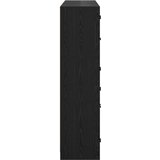  Highboard 2 pcs Crni hrast 68 x 37 x 142 cm Konstruirano drvo | shoptok.hr