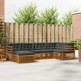  Set vanjskih sofa 6 kom. Prirodna i antracit 325 x 166,5 x 73 cm | shoptok.hr