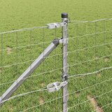 Euro ograda s špicama 25 x 0,8 m Pocinčani čelik Srebrna Mreža | shoptok.hr