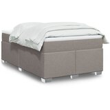  Krevet s oprugama i madracem smeđesivi 120 x 190 cm od tkanine | shoptok.hr
