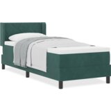 Box Spring Krevet s Madracem Tamnozelena 80x200 cm Baršun | shoptok.hr