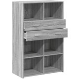  Visoka komoda siva boja hrasta 80x42,5x124 cm konstruirano drvo | Eponuda.com