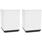  Sadilice 2 kom bijele 30 x 30 x 37 cm od polipropilena | shoptok.hr