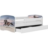 MID.YOU Dječji krevet Dreamy trkaći konj 160x80 sa madracem s ladicom Bijela | shoptok.hr