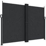 vidaXL Zložljiva stranska tenda črna 180x1000 cm, (21144121) | Shoptok.si