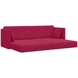  Podni kauč na razvlačenje Vinska crvena 213 x 70 x 77 cm Baršun | Eponuda.com