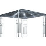 vidaXL Paviljon z LED lučkami 300x300 cm antraciten | Shoptok.si