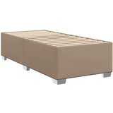  Krevet s oprugama i madrac cappuccino 90x190 cm od umjetne kože | shoptok.hr
