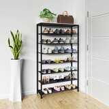 MID.YOU Regal Za Čevlje Taliro 7, Črna, Bela | Shoptok.si