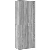 vidaXL Visoka komoda siva sonome 70x35x180 cm od konstruiranog drva | shoptok.hr