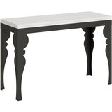 Itamoby   Paxon Double (120x45/90 cm) - bela, barva nog: antracit - preklopna jedilna miza, (20842911) | Shoptok.si