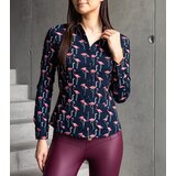Gemre Navy shirt decorated with Avenna print | shoptok.hr