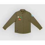 The Dudes Campfire Shirt olive branch Cene