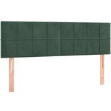  Uzglavlja 2 kom tamnozelena 72 x 5 x 78/88 cm baršunasta | shoptok.hr