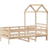  Dnevna postelja s streho 90x190 cm trdna borovina | Shoptok.si