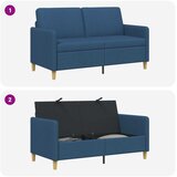 SOFA s pohranom Plava 152 x 78 x 87 cm Poliester | shoptok.hr