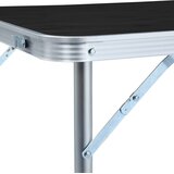  Sklopivi stol za kampiranje sivi aluminijski 120 x 60 cm | shoptok.hr
