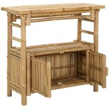  Konzolna stolica s policom Prirodna 80 x 35 x 75 cm Bambus | Eponuda.ba