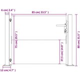  Vrata 105 x 80 cm od čelika cor-ten | shoptok.hr