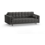 Cosmopolitan Design Temno siva raztegljiva sedežna garnitura s prostorom za shranjevanje iz tkanine bouclé 222 cm Bali – | Shoptok.si