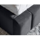 ELTAP Sivi tapecirani bračni krevet s prostorom za odlaganje s podnicom 140x200 cm Lamica – | shoptok.hr