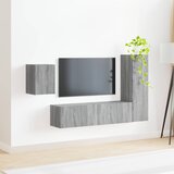  Set TV komoda Zidne 4 pcs Siva Sonoma Konstruirano drvo | Eponuda.com