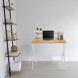MID.YOU Pisalna Miza Easy Clap, Bela, Barva Hrasta | Shoptok.si