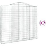 Lučne gabionske košare 7 kom 200x30x180/200cm pocinčano željezo | shoptok.hr