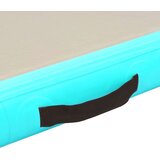  Napihljiva gimnastična podloga s tlačilko 800x100x10 cm zelena | Shoptok.si