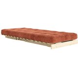 Karup Futon fotelja na rasklapanje od samta boja terakote Roots – | shoptok.hr