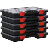 vidaXL Kutije za razvrstavanje 5 kom 34 5 x 25 x 5 cm od polipropilena | shoptok.hr
