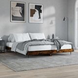  Kreveta boja hrasta 120x200 cm od konstruiranog drva | shoptok.hr