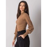 RUE PARIS Blouse-RV-BZ-5223.15-light brown | Shoptok.si