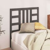  Uzglavlje za krevet sivo 96 x 4 x 100 cm od masivne borovine | shoptok.hr