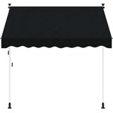  Ručno sklopiva tenda Crna 350 cm | shoptok.hr