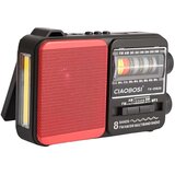 AVIZAR Radiosprejemnik 3 pasov FM / AM / SW z USB MP3 in LED svetilko, Črna / Rdeča, (5000250475) | Shoptok.si