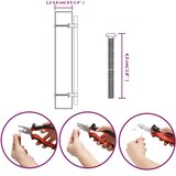  Ručke za ormarić 10 kom srebrne 224 mm od nehrđajućeg čelika | shoptok.hr