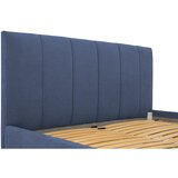 Scandic Modra oblazinjena zakonska postelja s prostorom za shranjevanje z letvenim dnom 160x200 cm Zee – | Shoptok.si