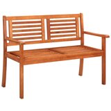  The Living Store Vrtna klop za 2 osebi z blazino 120 cm trden evkaliptus - Klop, (21460815) | Shoptok.si