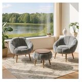 Atelier Del Sofa fotelje i klub stočić lida wellsoft grey | Eponuda.com