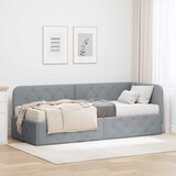  Kutni okvir kreveta Svijetlo siva 80 x 200 cm tkanina | shoptok.hr