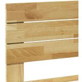 vidaXL Okvir kreveta uzglavljem bez madraca 75x190 cm puno drvo hrast | shoptok.hr
