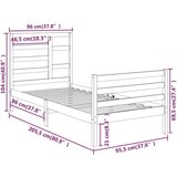  Za krevet od masivnog drva 90 x 200 cm | shoptok.hr