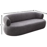 Atelier Del Sofa Trosed Roma, 230 x 70 x 70 cm, Tamno siva | Eponuda.ba