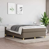  Krevet s oprugama i madracem smeđesivi 140 x 190 cm od tkanine | shoptok.hr