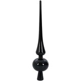 vidaXL Umjetna preddekorirana božićna jelka Črna 210 cm PVC | Shoptok.si