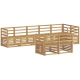  Set vanjskih sofa 8 pcs Bijela 304 x 126,5 x 73 cm | shoptok.hr